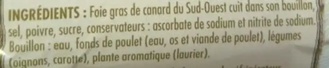 Itinéraire des saveurs ingredients label