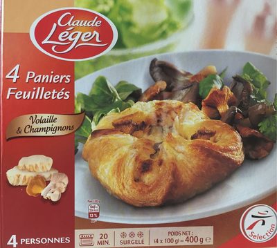 Paniers Feuilletés Volaille et Champignons