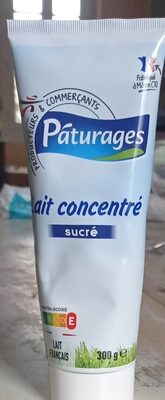 Lait concentré sucré front packaging