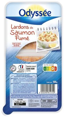 Lardons de saumon fumé - 100g