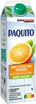 Pur jus orange pulpe brique 1l