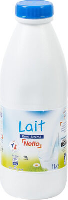 Lait uht 1/2 ecreme bt 1l