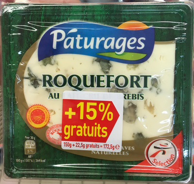 Roquefort au lait cru de Brebis (+15% gratuits)