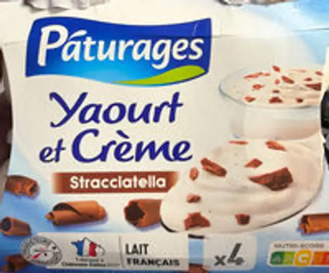 Yaourt et Crème slStracciatella