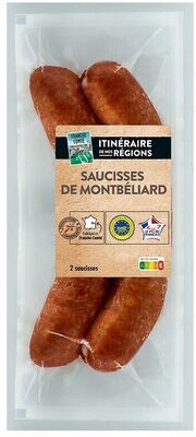 SAUCISSE DE MONTBELIARD CUITE x2 250g IDS