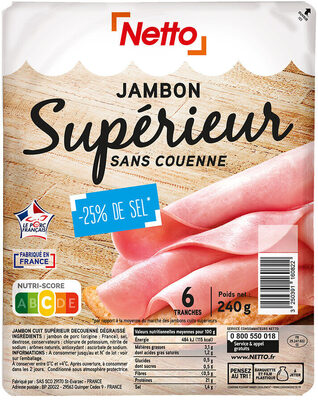 Jambon sup dd tsr 6t 240g front packaging