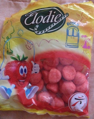 Bonbons fraise front packaging