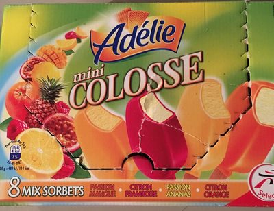 Adelie, Mini mix sorbets, les 8 mini sorbets de