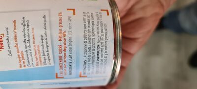 LAIT concentré sucré - boîte fer