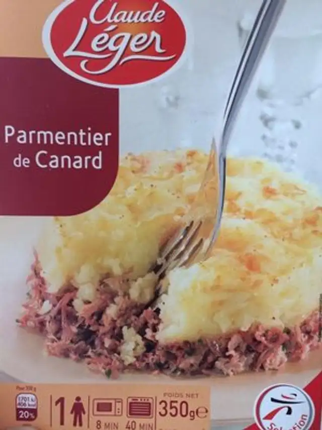 Parmentier de Canard front packaging