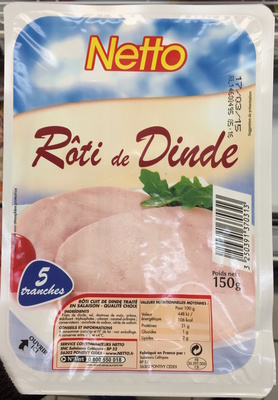 Roti de dinde sup 5t 150g