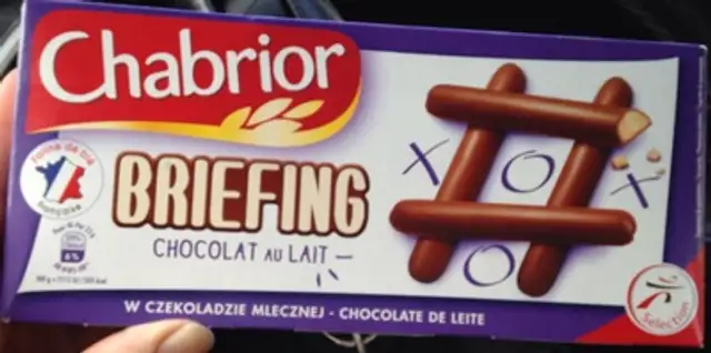 Briefing Chocolat au Lait front packaging
