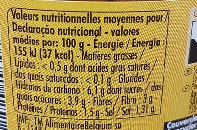 Sauce mexicaine hot 315g nutrition facts table
