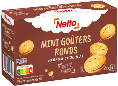 24 Mini goutêrs ronds parfum chocolat 168G front packaging