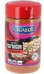 CIGALOU Mélange épices barbecue viande 200 gr front packaging