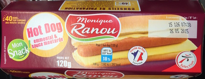 Hot Dog Emmental & Sauce moutarde - 120g front packaging