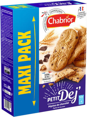 Biscuits petit dej pépites de chocolat