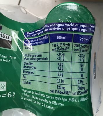 Lait uht ecreme bio bt pack 6x1l