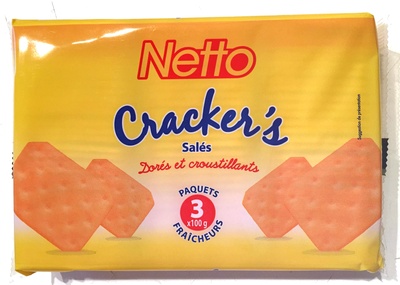 Crackers salés (3*100g) 300g front packaging
