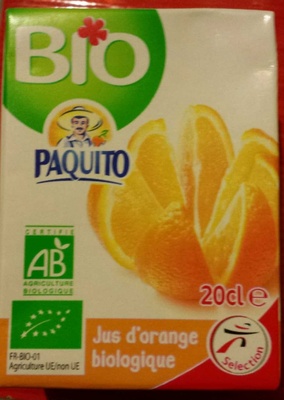 Pj orange sans pulpe bio briquette 6x20cl