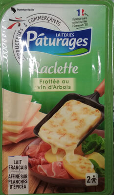 Raclette frottee au vin d'Arbois, la barquette de 300 g