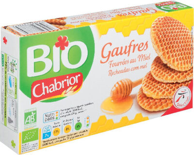 Gaufres fourrage au miel - BIO front packaging
