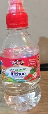 Boisson à l'eau minérale naturelle aromatisée - Saveur fraise front packaging