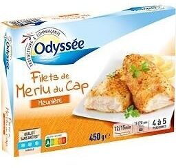 Filets de merlu meuniere msc 450g