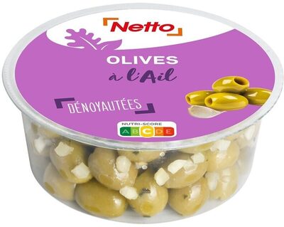 Olives à l'ail NETTO 150g