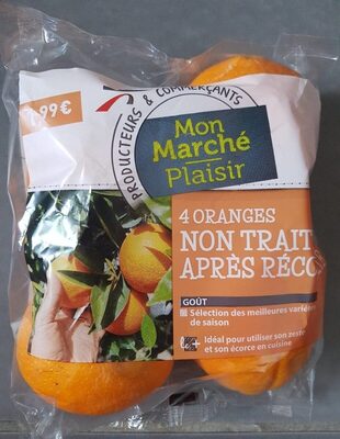 Oranges non traitées après récolte