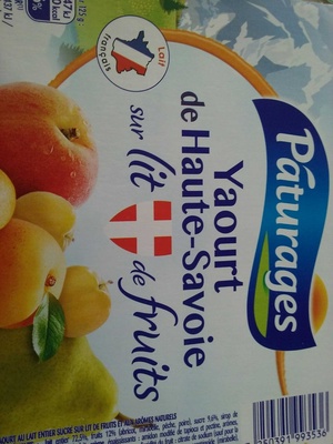 Yaourt de Haute-Savoie sur lit de fruits