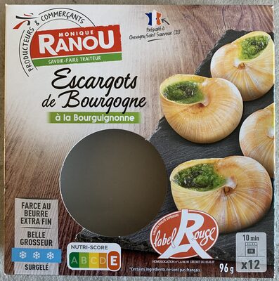 12 Escargots préparés à la Bourguignone label Rouge belle grosseur