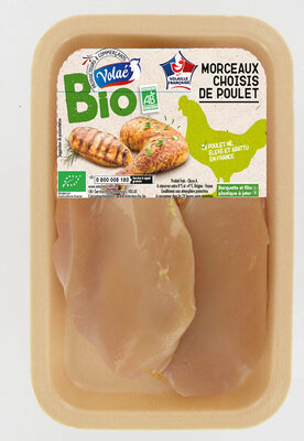 2 filets de poulet bio jaune - 300g environ