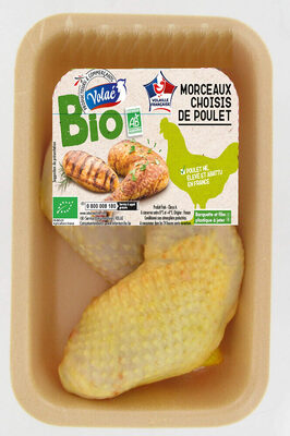 2 cuisses de poulet bio jaune - 500g environ