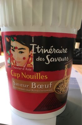 Cup Nouilles saveur boeuf - 65g - Itinéraire Des Saveurs