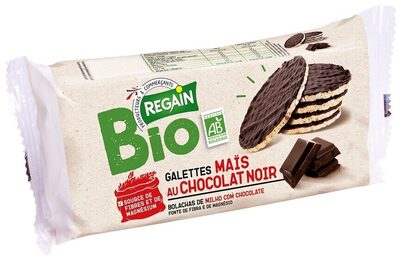 Galettes de mais nappées au chocolat noir BIO 100g