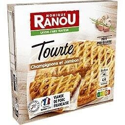 Tourte champignons jambon