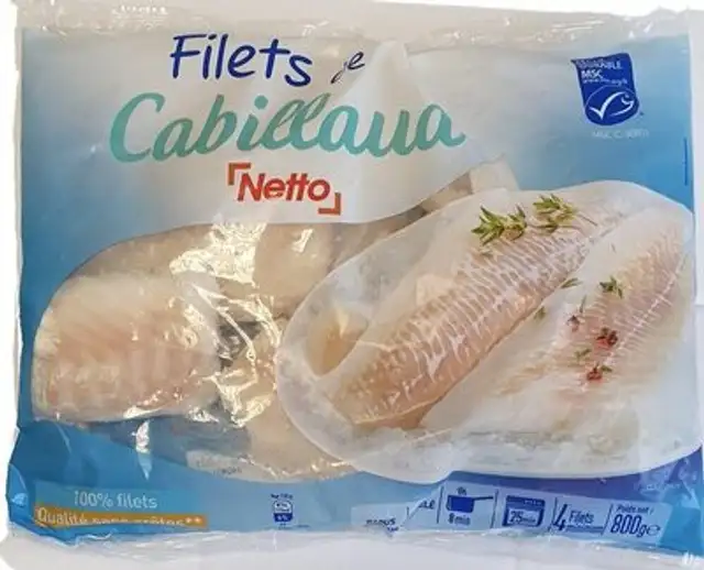 Filets de cabillaud 800g msc front packaging