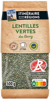 Lentille verte du berry label rouge 500g