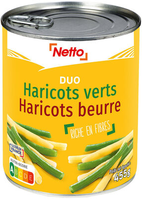Duo haricots verts haricots beurre coupés - 4/4 front packaging