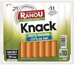 Knack volaille tsr x10 350g front packaging
