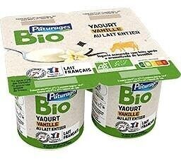 Yaourt étuvé bio vanille 4x125g
