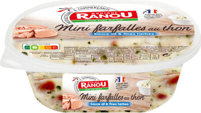 Mini farfalles au thon Sauce ail et fines herbes