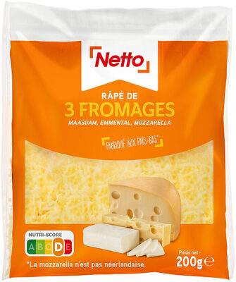 Râpe aux 3 fromages lp 200g front packaging