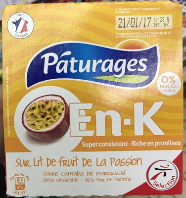En-K sur lit de fruit de la passion 0%