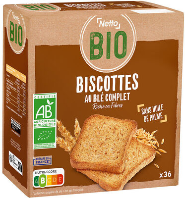 Biscottes complètes x36 - BIO front packaging