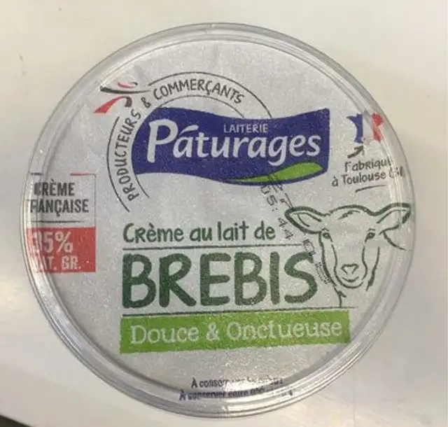 Crème au lait de brebis front packaging