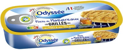 Filets de maquereaux grillés sauce miel et thym 120g front packaging