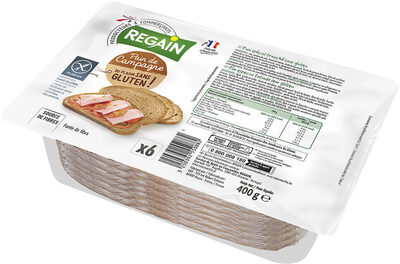 Pain campagnard sans gluten - 400g front packaging