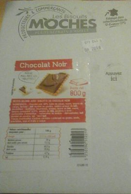 Les biscuits Moches chocolat noir